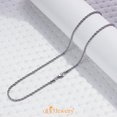 555Jewelry Stainless Steel Black Necklace For Men | Black 555Jewelry Stainless Steel Black Necklace For Men | Black