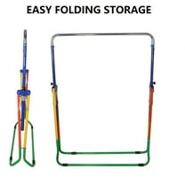 Kids Monkey Bar Adjustable Gymnastics Bar | Youth Kip Bar for Beginners | Indoor and Outdoor Training Bar for Children Junior Traning Bar Colorful