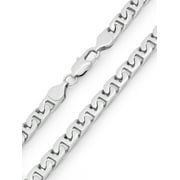 Men's Stainless Steel Flat Mariner 24 Chain - Brilliance Fine Jewelry