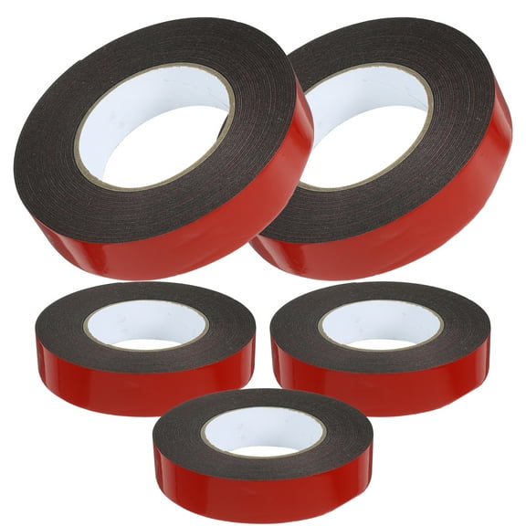 Duct Tape Heavy Duty Waterproof 5 Rolls Double Sided Adhesive Sheet for Car Foam Double-sided Red Film Household Office