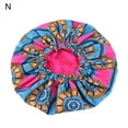 thumbnail image 2 of Cap Large Sleep Hat Women African Floral Print  Cap Double Layer Wide Band Sleep Makeup Bonnet, 2 of 6