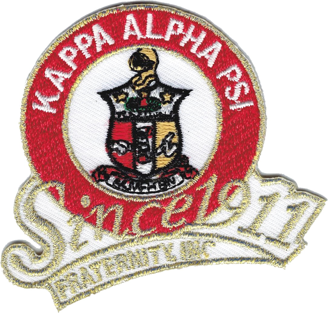 Kappa Alpha Psi Fraternity Inc Since 1911 Iron On Patch White 275
