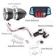 thumbnail image 5 of XYC 3" Motorcycle Weatherproof Bluetooth Wireless Speaker MP3 Music Player Sound Audio Stereo Amplifier System ATV UTV USB 2.0, micro SD, FM Radio (Black&Silver), 5 of 7