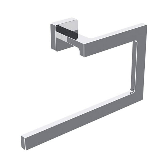Ws Bath Collections Dado 61215 Dado 9" Wall Mounted Towel Ring - Chrome
