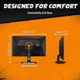 thumbnail image 2 of Restored AOC C24G42E 24" Curved 1500R Frameless Ultra-Fast Gaming Monitor, FHD 1080p, 180Hz 0.5ms MPRT, HDMI 2.0 x2, Display Port x1, HDR, Speakers 2W x2, 2 of 8