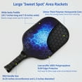 thumbnail image 3 of EYCI Pickleball Paddle Set - 2 Fiberglass Surface Rackets, 4 Pickleballs for Indoor and Outdoor Blue, 3 of 7