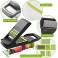 thumbnail image 3 of Vegetable cutter, 12 in 1 Professional multi-function vegetable slicer Mandolin with 7 different blades for cutting, grid stainless steel knife Easy to clean, 3 of 4