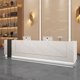 thumbnail image 3 of Office Modern Reception Desks Counter Lectern Standing Commercial Reception Desks Club Mesa De Escritorio Luxury Furniture My Lux Decor Round, 3 of 7
