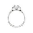 thumbnail image 2 of 1ct Diamant Halo Solitaire Vintage Bande Entrelacée Ronde Or Blanc 14k, 2 of 4
