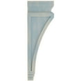 thumbnail image 2 of Ekena Millwork 6"W x 4"D x 11"H Alpine Wood Vintage Decor Corbel, Driftwood Blue, 2 of 6