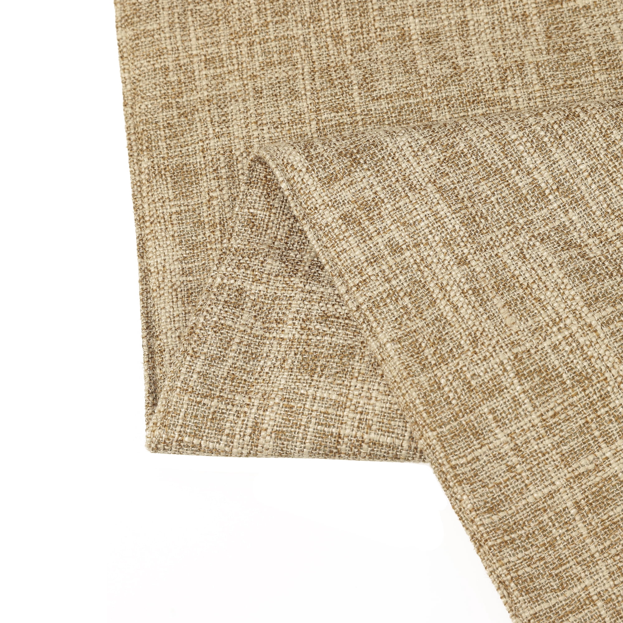 Unique Bargains 1 Pack Solid Color Table Runner Long Linen Table Banner Khaki 12"x83"
