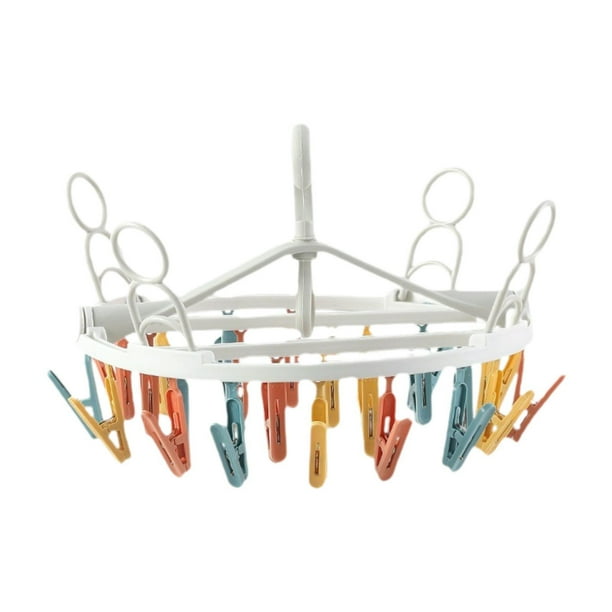 Percha para secar calcetines y ropa para lavandería de dormitorios Multicolor