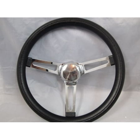- H-A-Motorsports 131535580999 Chevy Gm Truck C-10 S-10 Suburban Blazer Jimmy Steering Wheel Black 13.5