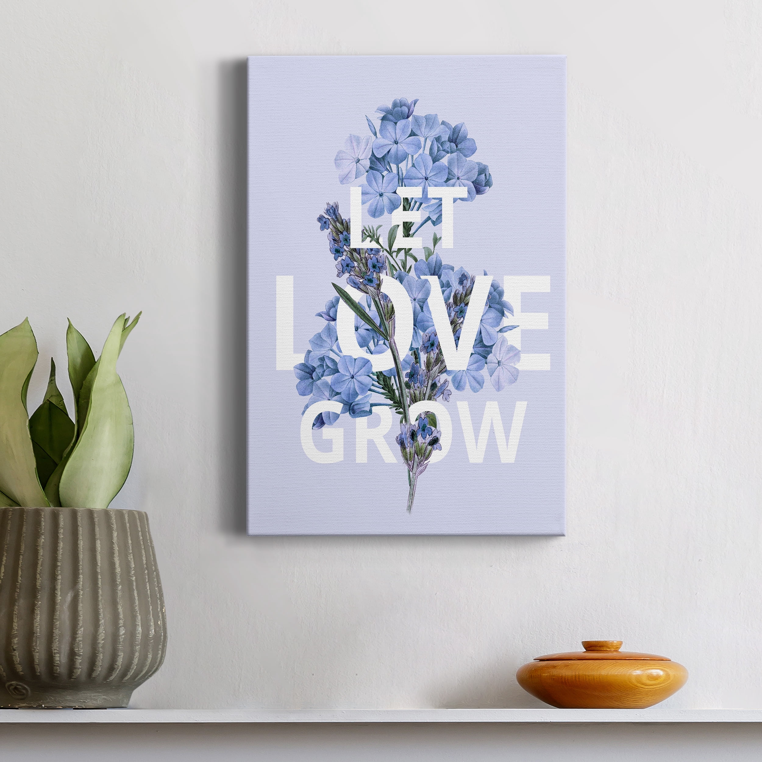 Let Love Grow Premium Gallery Wrapped Canvas - Ready to Hang - 18 x 27