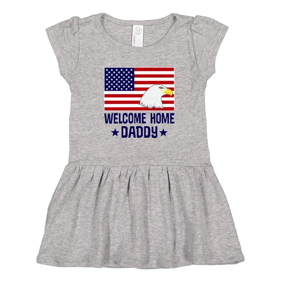 Inktastic Military Homecoming Welcome Home Daddy Girls Toddler Dress