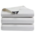 thumbnail image 3 of Autoez White Waterproof Poly Tarp 12mil Durable Poly Tarpaulin Emergency Rain Shelter Outdoor Cover and Camping Use, 3 of 9