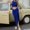 BU1, variant on Wedding Dress Women's Solid Color Vest And Pleated Slit Long Dress Two Piece Casual Set