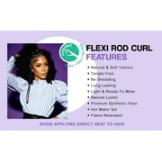 Darling Flexi Rod Curls Crochet Hair 2X Pack, 14 inch, #1B, Female, Adult