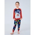 thumbnail image 6 of Christmas Pajamas for Family Matching PJ's Set Christmas Tree/Deer Print Top and Classic Red/Green Plaid Pants, 6 of 10