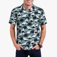 thumbnail image 1 of Fotbe Angry Shark Camiseta Polo de Golf para Hombre con Estampado – Camisa Deportiva Transpirable con Cuello Abotonado-Large, 1 of 6