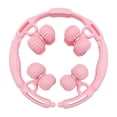 thumbnail image 2 of Zentra 16 Roues Rouleau de Jambe Rouleau de Muscle Poignets Portable à Main Mollets Cuisses Massage Rose, 2 of 10
