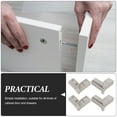 thumbnail image 3 of HEALEEP 4Pcs Corner Brace Brackets for Chairs in Grey Plastic Material, 3 of 8