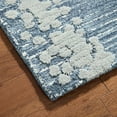 thumbnail image 5 of NICOLE MILLER NEW YORK Mod Weave Abstract Knotted Texture Handcrafted Runner Area Rug, 100% Wool Rug, Navy Blue, 2'5"x7", 5 of 9