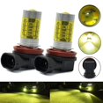 thumbnail image 2 of 2x Bombilla LED 4300K ​​80W Cold DRL Luz Antiniebla Universal para Camión de Automóvil - Amarillo H11 Soledad Luz de Drivning de la luz del coche, 2 of 10