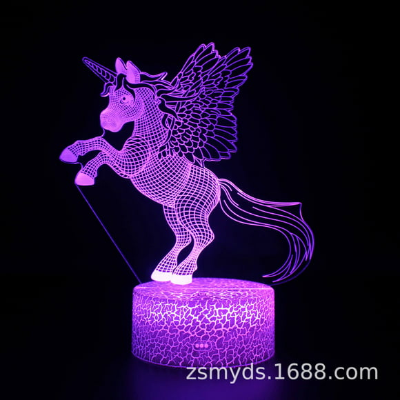 Unicorn Night Light for Kids Unicorn Decor Lamp, Unicorn Gifts 14 Color Dimmable+Timer, Entity Key & Remote Control Unicorn Toys