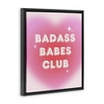 thumbnail image 4 of Stupell Industries Bad*ss Babes Club Text & Numbers Painting Black Floater Framed Canvas Art Print Wall Art, 17 x 21, 4 of 10