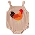 thumbnail image 1 of MeetoTime Baby Boys Girls Corduroy Jumpsuits Printed Embroidered Sling Newborn Infant Rompers Baby Crawling Clothes, 1 of 7