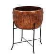 thumbnail image 3 of Evergreen Set of 3 Copper Planters with Stand, 3 of 6