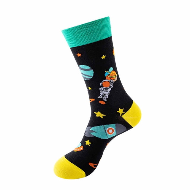 Autumn And Winter Warm Medium Tube Socks Printed Cartoon Socks