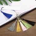 thumbnail image 5 of Uxcell 4.72" x 1.3" Blank Metal Bookmark Book Marks Page Markers Tassel for Women Book Lover DIY Project Gift, Black, 5 of 6