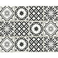 thumbnail image 3 of HomeRoots 5" X 5" Black and White Multi  Peel and Stick Removable Tiles Black, 3 of 9