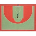 thumbnail image 2 of Polischuk, Ekaterina 14x12 Black Ornate Wood Framed with Double Matting Museum Art Print Titled - Shadow Basketball, 2 of 4