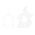 thumbnail image 3 of GROWTH TANK 10 Pcs Cintres de Maillot de Bain Présentoir de Lingerie pour Robe Collection Spectacle Séchage A, 3 of 9