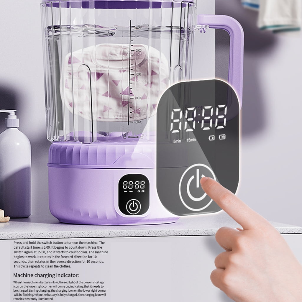 PatungKu 2.5L Capacity Tiny Transportable Washer Denial Outlet Required More unsullied Delicate Fabrics Laundry