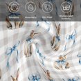 thumbnail image 6 of Easter Cloth Napkins, Spring Cute Bow Rabbit Grey White Buffalo Plaid Washable and Reusable Dinner Napkins Set of 6, Table Napkin for Kitchen Party Birthday Wedding Hotel Housewarming 20"x20", 6 of 9