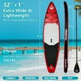 thumbnail image 3 of Towallmark 11' Adults Inflatable Stand Up Paddle Board,330 LBs,Premium Paddle Board with Non-Slip Deck Design,Full Accessorie, Multifunctional Paddle Boards for Adults,Youth and Animal to Surfing, 3 of 9