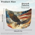 thumbnail image 7 of Uorisanigo Car Hood Cover, Washable Bald Eagle American Flag Car Hood Cover Removable Automotive Exterior Accessories Elastic Emblem Auto Bonnet Banner All-Season Protection, 7 of 7