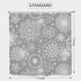 thumbnail image 5 of Snowflake Winter Bathroom Shower Curtain 71W by 71H Inch Snow Christmas Gray Holiday Xmas New Year Polyester Fabric 12 Plastic Hooks Waterproof Decor, 5 of 6