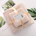 thumbnail image 2 of BIZHUA 1PC Bath Towel and 1pc Hand Towels Set - Soft Absorbent Cotton Towels for Bathroom,Soft Plush & Absorbent Bath Towels Set for Spa Hotel Dorm Khaki,140X70Cm + 35X75Cm, 2 of 4