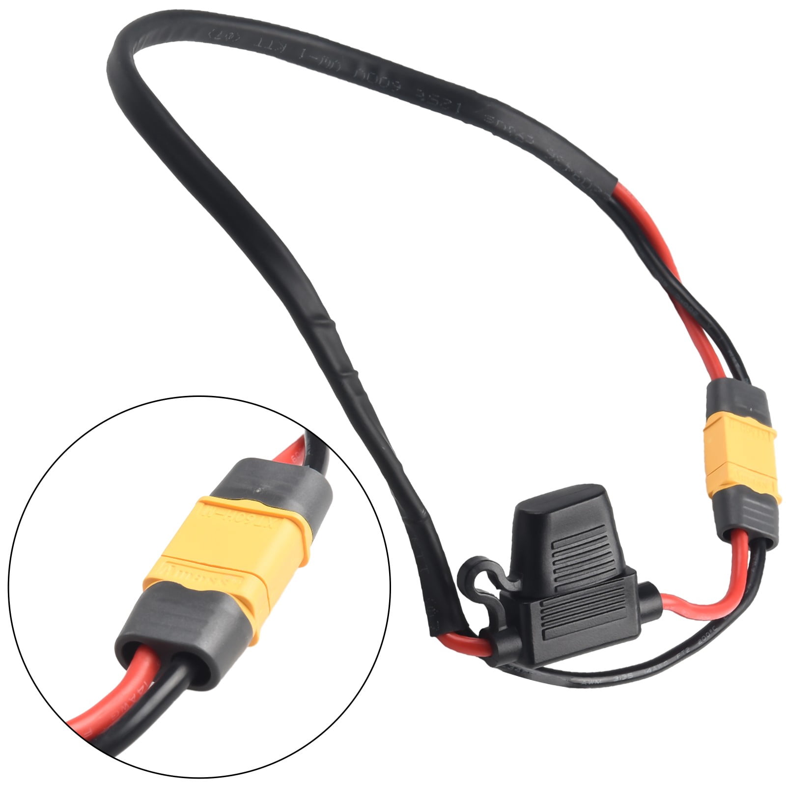 Ebike Battery Power Cable 14AWG Discharge Wire for XT60 Electric