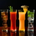 thumbnail image 2 of Tall Napoli Hurricane Cocktail Glasses - Handcrafted Cocktail Glass Set (15oz), 2 of 9