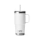 thumbnail image 1 of Tumbler YETI Rambler de 750 ml con asa y tapa con popote, blanco, 1 of 9