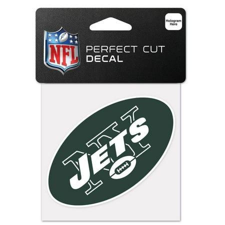 New York Jets Official NFL 4 inch x 4 inch Die Cut Car Decal by Wincraft
