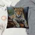 thumbnail image 2 of Shangniulu African Animal Safari Leopard Wildlife Pillow Cover ,Decorative Couch Pillow Cover for Sofa,Short Plush Cushion Case Indoor Outdoor Home Decoration, 2 of 5