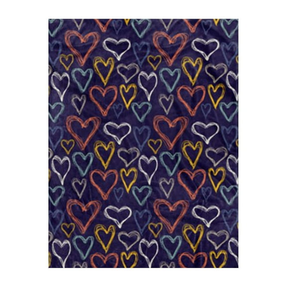 Hfolob Valentine's Day Flannel Throw, 60” x 80”