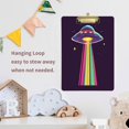 thumbnail image 4 of FORMRS Acrylic Clipboard with Low Profile Clip Standard A4 Letter Size, 12.5" x 9", Colorful UFO, 4 of 8